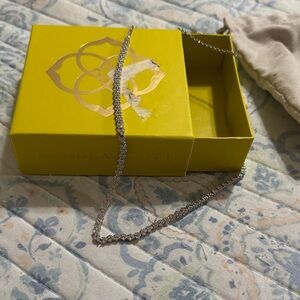 Kendra Scott Silver CZ Chain Necklace